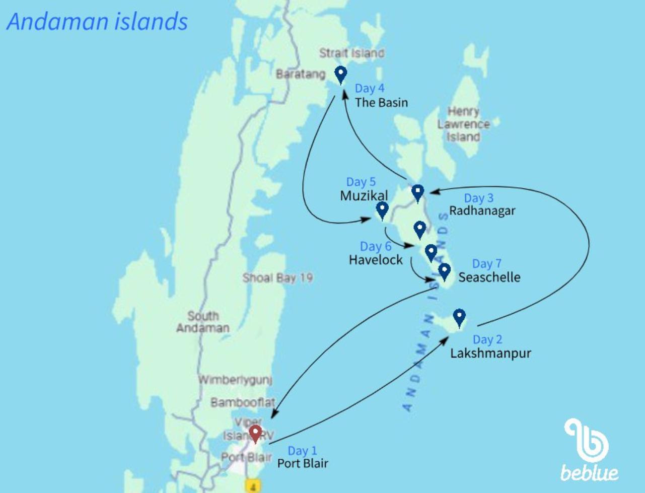 Andaman Islands from Port Blair by Catamaran - ID 541